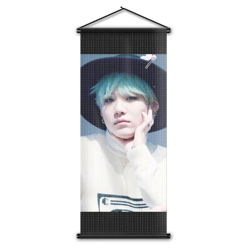 Bangtan Boys Member декоративный настенный свиток флаг группа KPOP JIN JIMMIN SUGA BTS гобелен висячий плакат вентиляторы подарки 45x110 см
