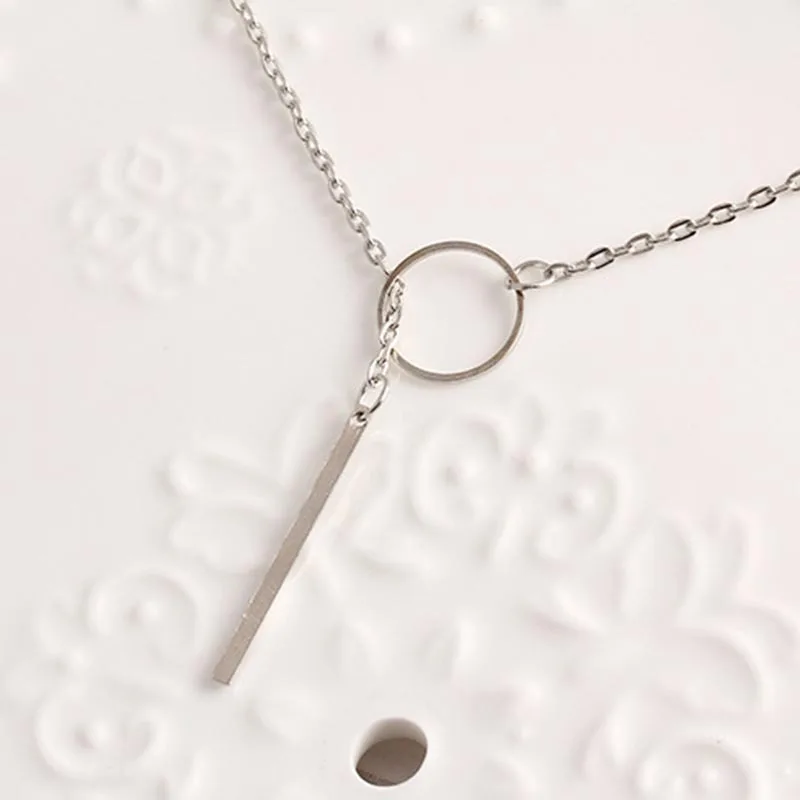 Модные аксессуары металлическая цепь с покрытием Круглый Лариат ожерелье