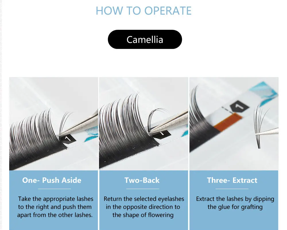 YELIX 3d-6d Camellia Fast Blossom Lashes объемный вентилятор для ресниц наращивание ресниц Накладные норковые ресницы Индивидуальные Накладные ресницы макияж