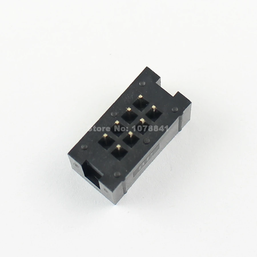 100 шт. 2 54 мм 2x4 Pin 8 прямой мужской окутанный PCB Заголовка коробки разъем IDC|8 pin male|socket