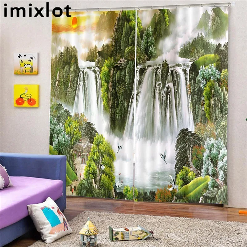 Imixlot 166*150 см, Затемненные занавески для спальни, гостиной, детской комнаты, с рисунком, занавески, оконные аксессуары