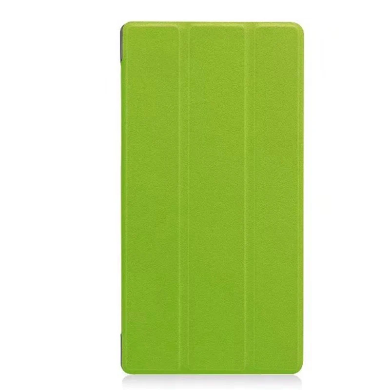 Тонкий магнитный складной PU чехол для lenovo Tab4 tab 4 8 Plus TB-8704x TB-8704F чехол для планшета Для lenovo Tab 4 8 plus чехол+ пленочная ручка - Цвет: green