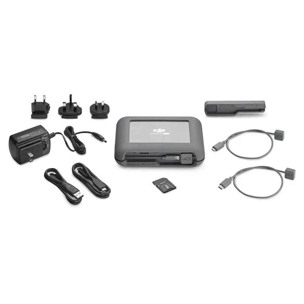 LaCie DJI Copilot BOSS LACSTGU2000400 без компьютера в поле прямое Резервное копирование 2 ТБ