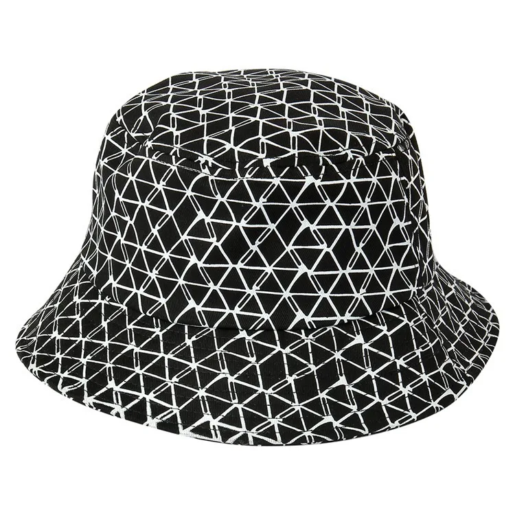 Cotton Three-dimensional Diamond Lattice Bucket Hat Fisherman Hat Outdoor Travel Hat Sun Hats For Men Women