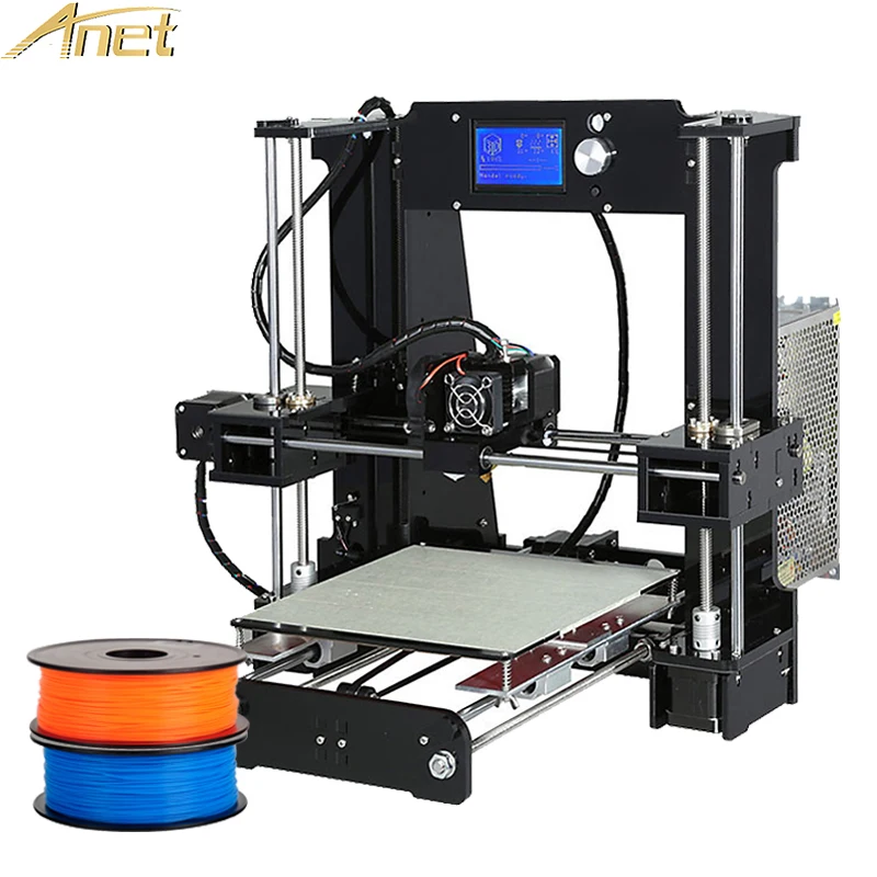 Anet A8 A6 3d принтер Высокая точность Reprap DIY набор легко собрать с 12864 ЖК экраном