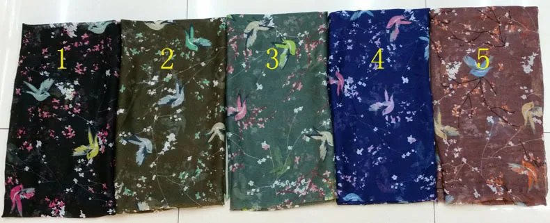 Новинка 2015 женский шарф с принтом дерева и птицы бесплатная доставка горячая