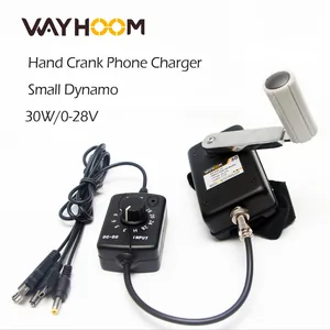 portable hand crank generator 30w small dynamo outdoor emergency phone charger with 0 28v dc dc voltage converter free global shipping