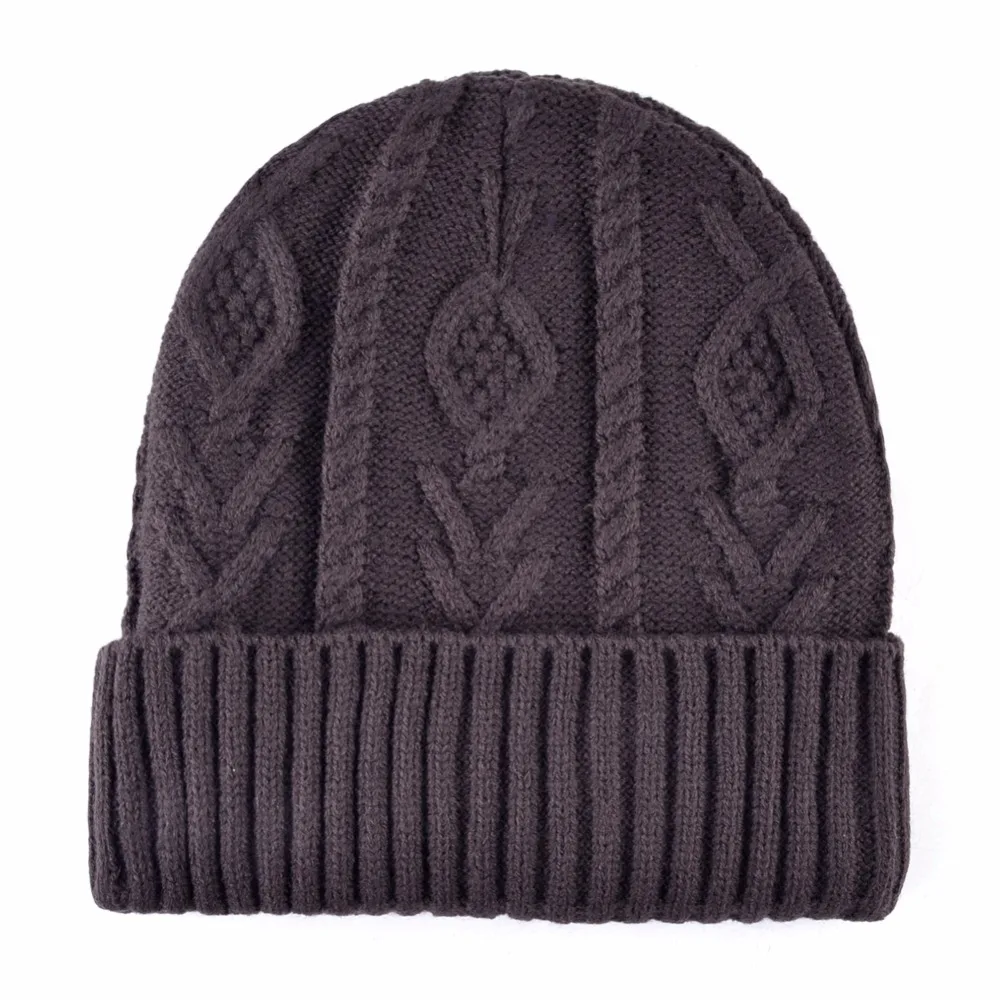TQMSMY Casual skullies men beanie knitted wool hat double layer hats for women's winter beanies Keep warm bone Solid color gorro