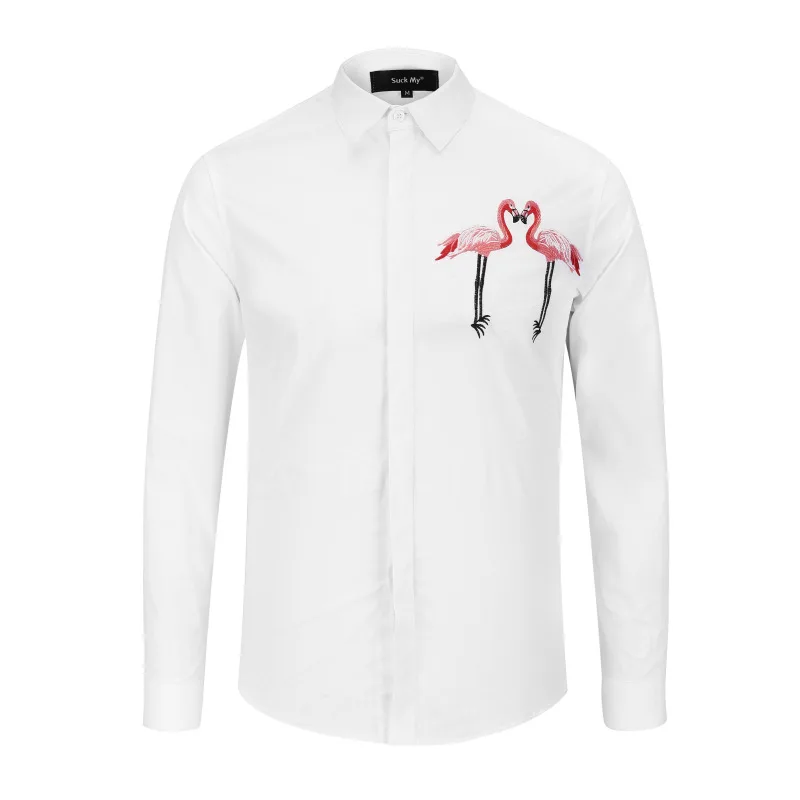 Win Way Creative Design Fashion Embroidered Tops New Men's Shirts Tide men clothes | Мужская одежда
