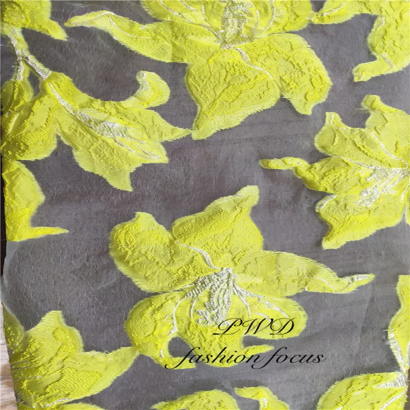 latest french blonda yellow white lace fabric African material nigeria embroidery wedding | Дом и сад