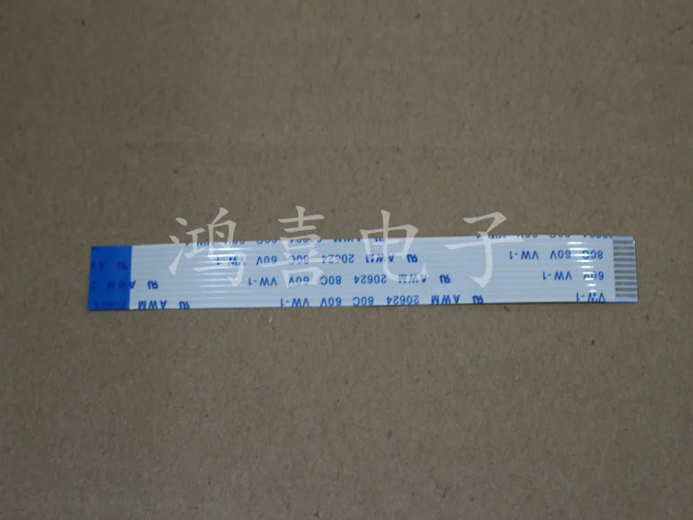 Новый AWM 20624 80C 60V FFC FPC Гибкий плоский кабель 1 0 мм шаг 10 Pin обратный 55 60 70 80 100 150 180 200