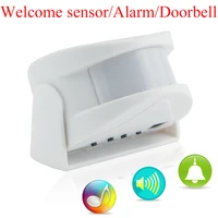 wireless door bell welcome chime alarm music switch pir motion sensor shop home hotel entry security doorbell infrared detector