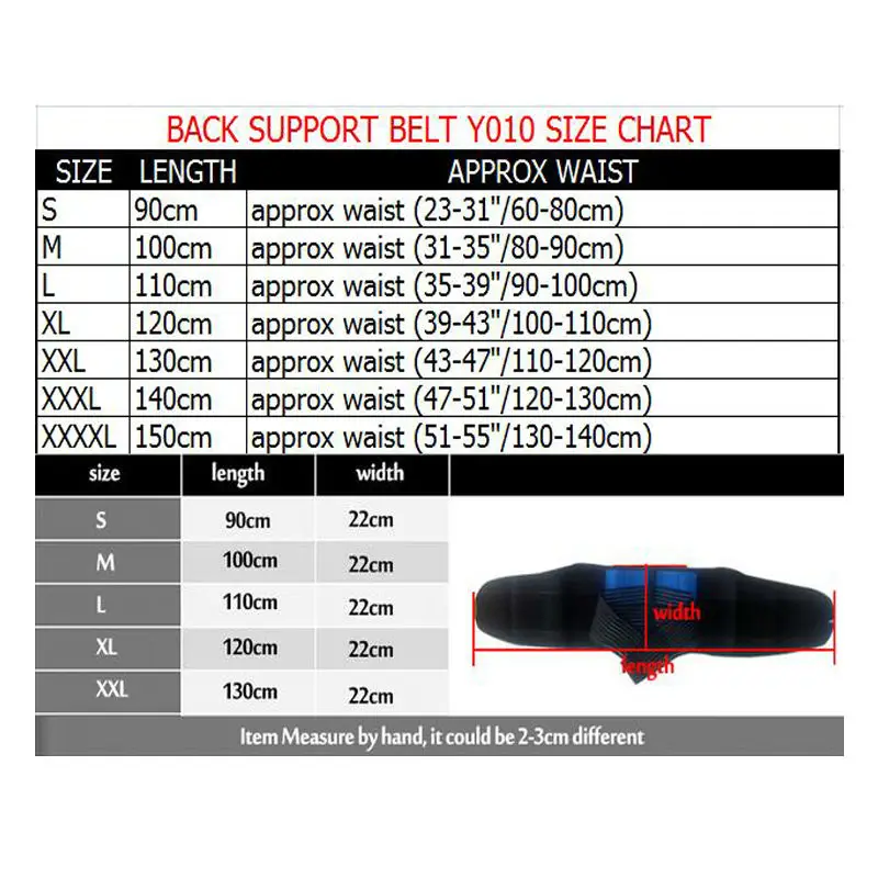 

Back Support Brace Belt Lower Back Brace Support Belt Neoprene Work Back Belt Pain Belt Support Men's Posture Corrector Y010