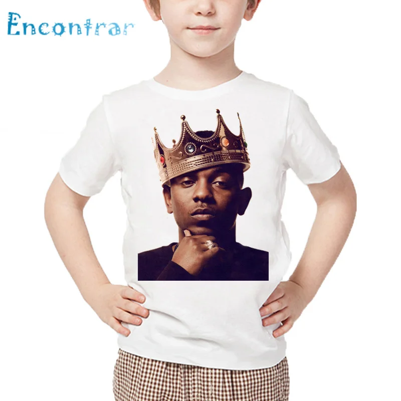 Детская футболка с принтом американского рэпера Kendrick Lamar в стиле хип хоп для