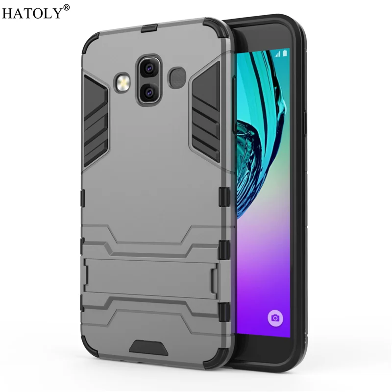 Чехол HATOLY для Samsung Galaxy J7 DUO TPU + пластиковый двухслойный защитный чехол
