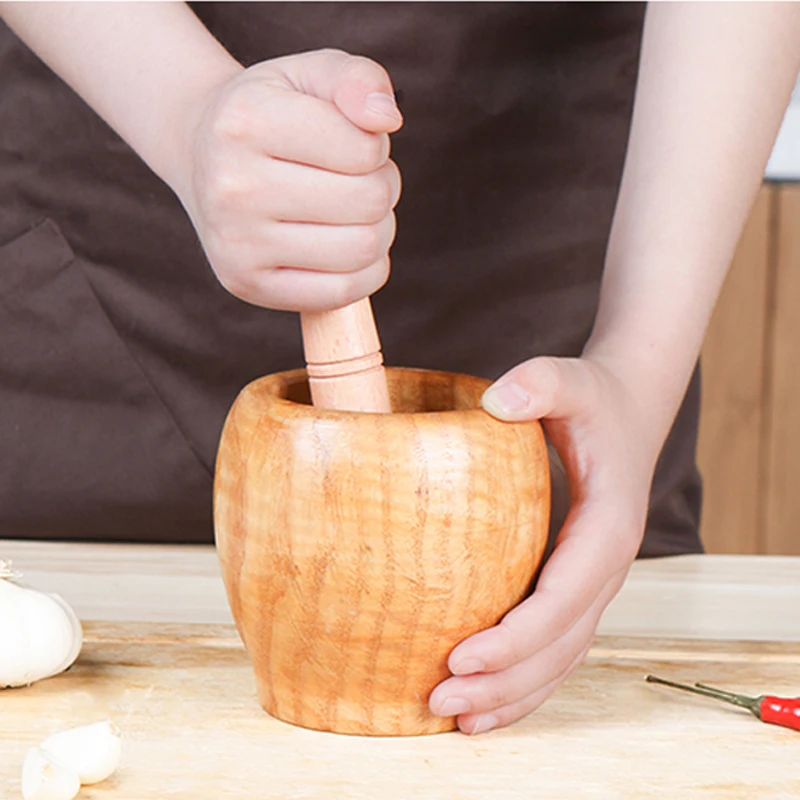 

050 Multi - function Solid wood grinder garlic bowl grinding machine mills