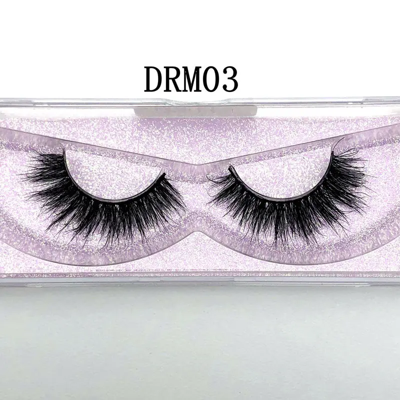 С фабрики 3d Миконос настоящий ручной Сибирский мех норки полосы ресницы DRM11mink ресницы - Цвет: DRM03