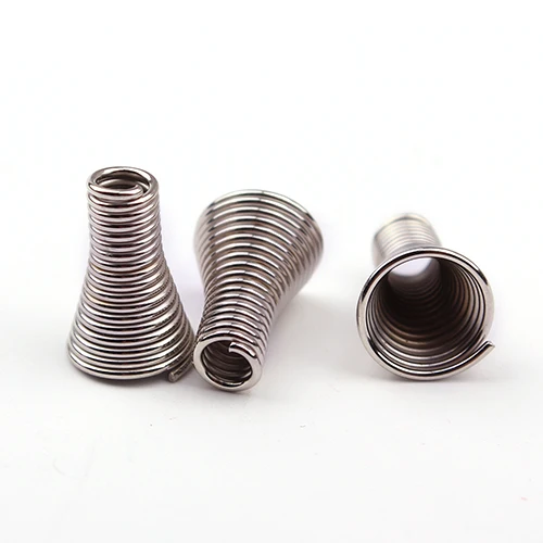 

100pcs/lot Rhodium Spring beads caps metal tube Caps DIY Jewelry Accessories Findings F2035