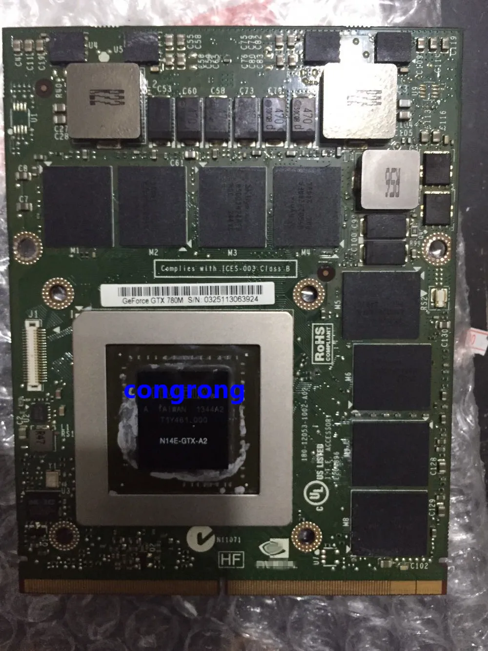GTX 780M GTX780M 4G N14E-GTX-A2 графическая видеокарта для Dell Alienware 18 M17X R5 M18X R2 R3 R4 DDR5 GPU Замена |