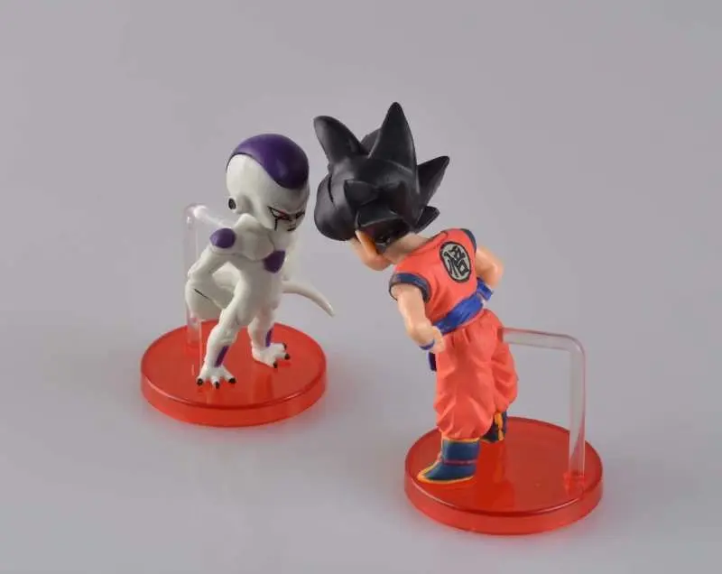 Dragon Ball Z Goku Фриза ПВХ Фигурки Коллекционная модель игрушки 2 шт./компл.|Игровые