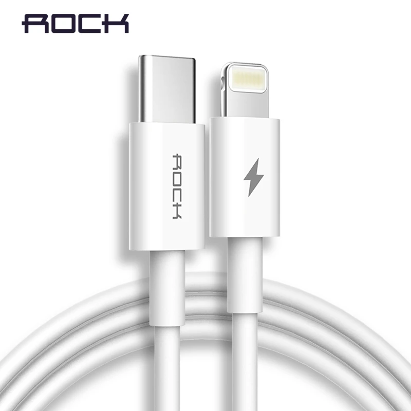 ROCK PD Быстрая зарядка usb type C для освещения кабель 15 Вт синхронизации iPhone X XS MAX 8 7 6