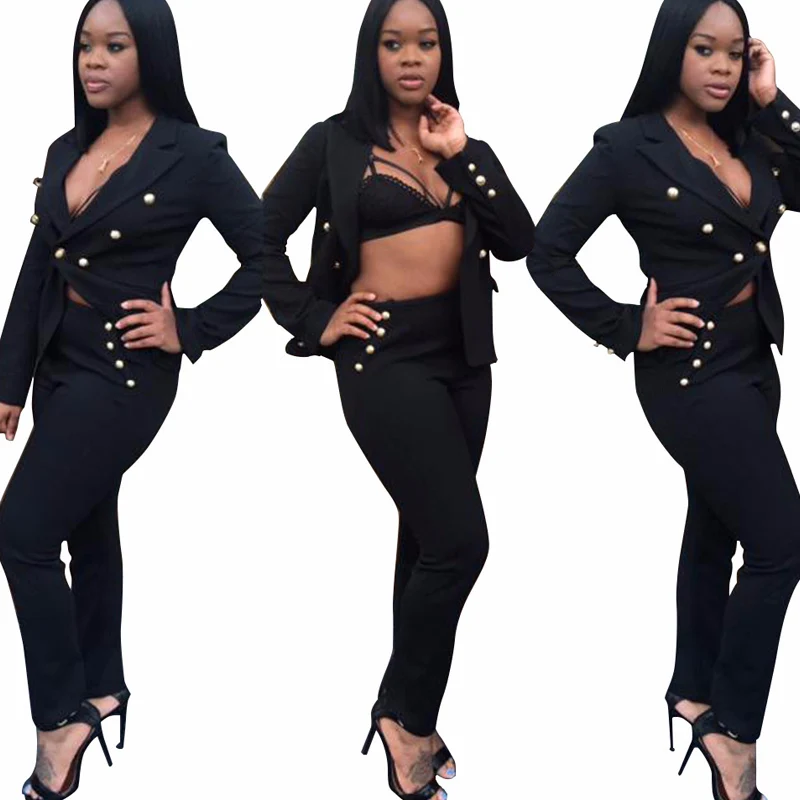 Женский офисный костюм из 2 предметов: Блейзер и брюки-карандаш 2020 | Женская