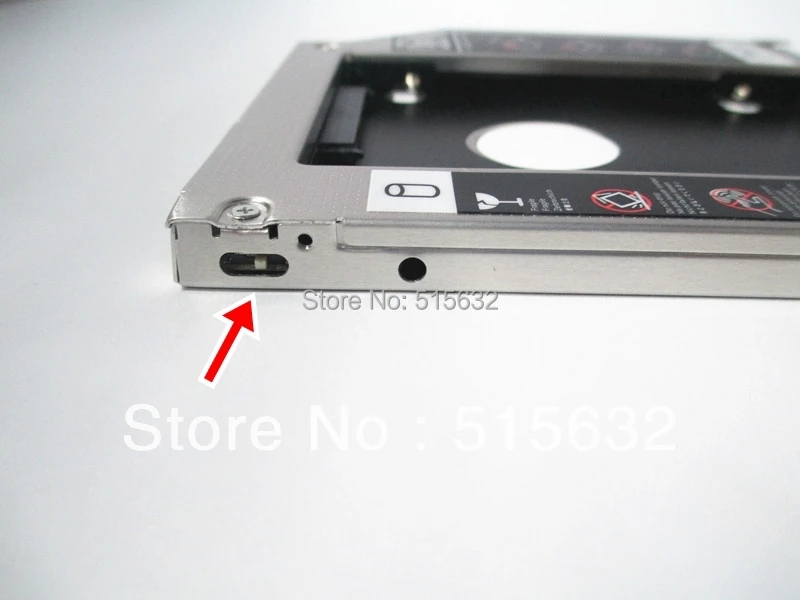Полностью алюминиевая улучшенная версия 9 5 мм SATA 2ND HDD SDD Супер жесткий диск caddy для