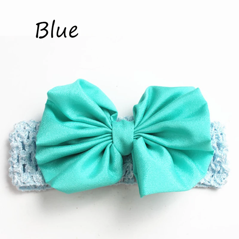 Большой Лук Повязки Эластичный Головной Убор Шифон Малышей Hairband Девушки Волосы