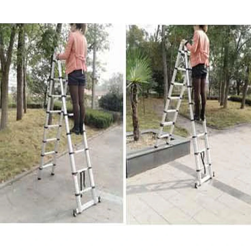 Телескопическая аллюминовая лестницы с соединением 1 шт. 2 5 м + | Инструменты