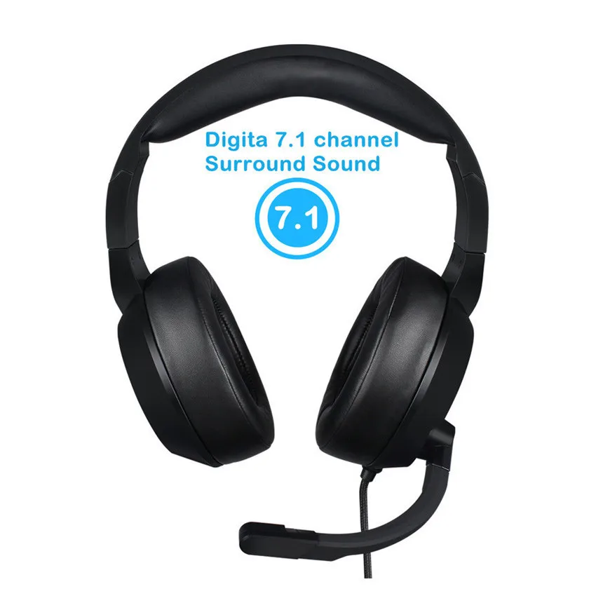 PC Gamer игровая гарнитура Casque 7 1 канальный звук проводные USB и 3 5 мм наушники с