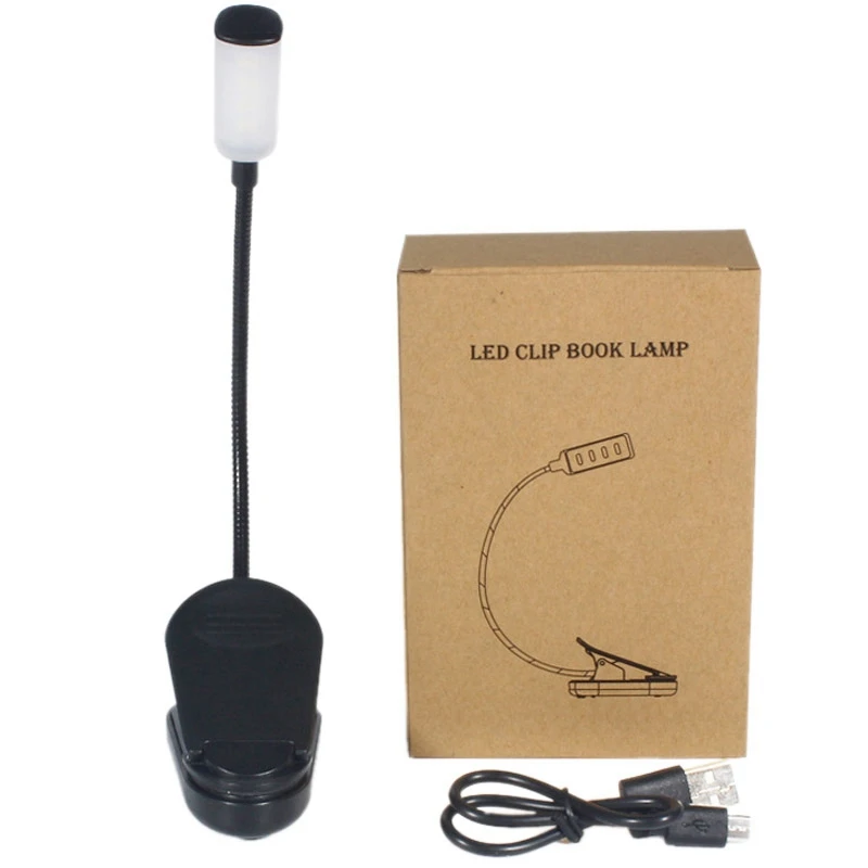 Usb зарядка Светодиодная настольная лампа с зажимом Гибкая Настольная для