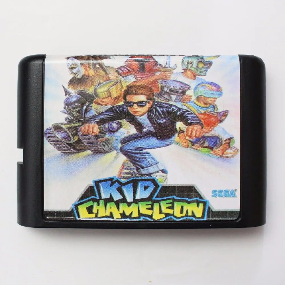 Детская игровая карточка SEGA MD 16 бит Хамелеон для Sega Mega Drive Genesis|sega md game card|kid chameleonsega