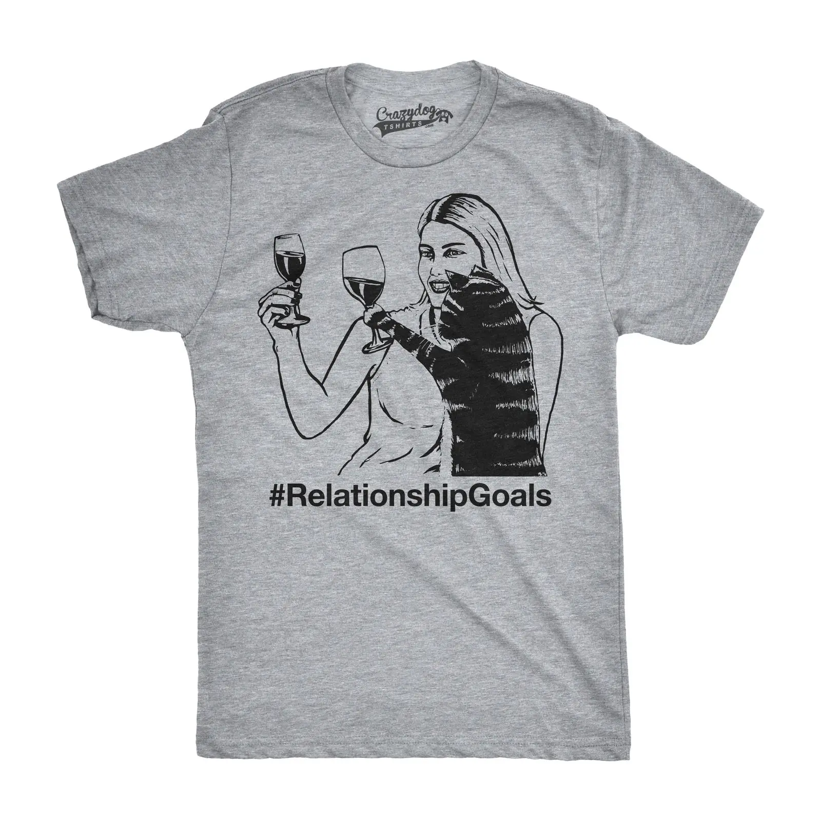 Новинка лета 2019 забавная Мужская футболка с надписью цели женская изображением