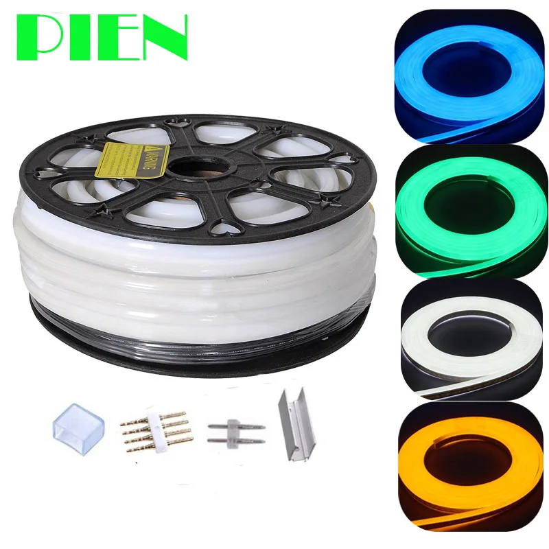 

12V Neon lights Flex RGB Outdoor IP67 Waterproof tube 0.5m 0.025m Cutting length for home Decor white blue 25m 50m 100m by DHL