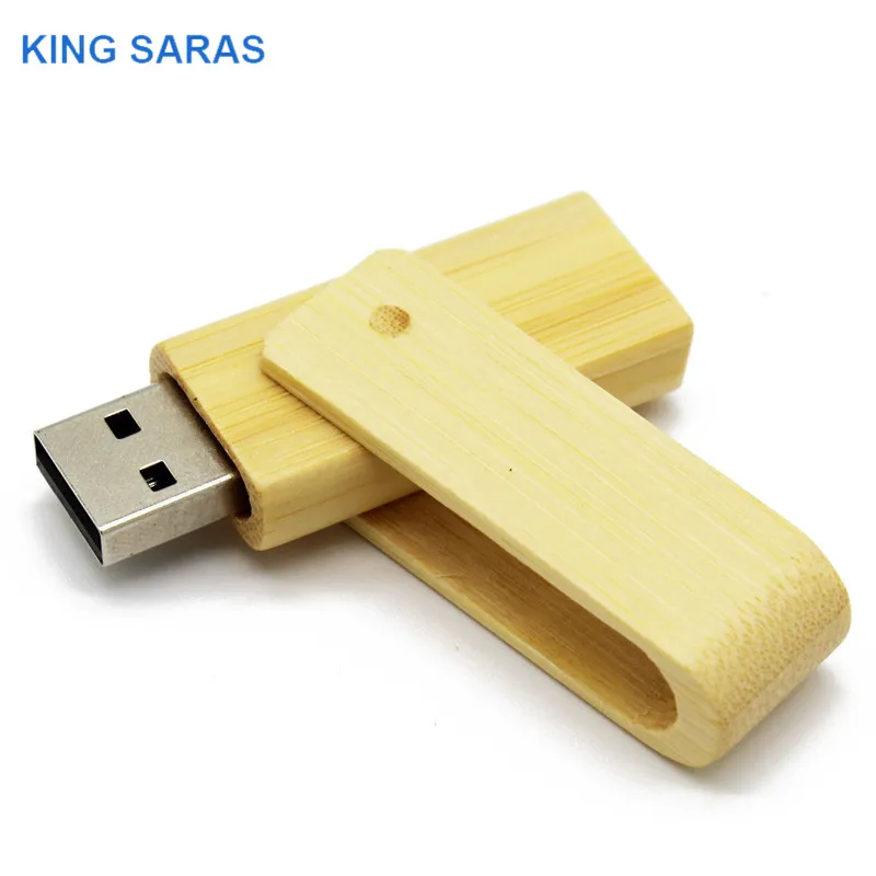 Флеш-накопитель usb с деревянным логотипом TEXT ME, 4 ГБ, 8 ГБ, 16 ГБ, 32 ГБ, 64 ГБ, usb 2,0, Подарочная флешка - Цвет: Bamboo