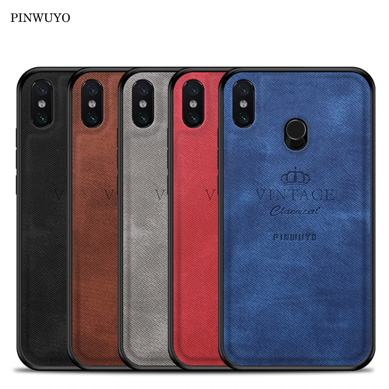 

For Xiaomi Mi Max 3 Case Cover Vintage Case pu Leather PC Hard Cover Fitted Cases Side Slip Protection Case For Xiaomi Mi Max 3