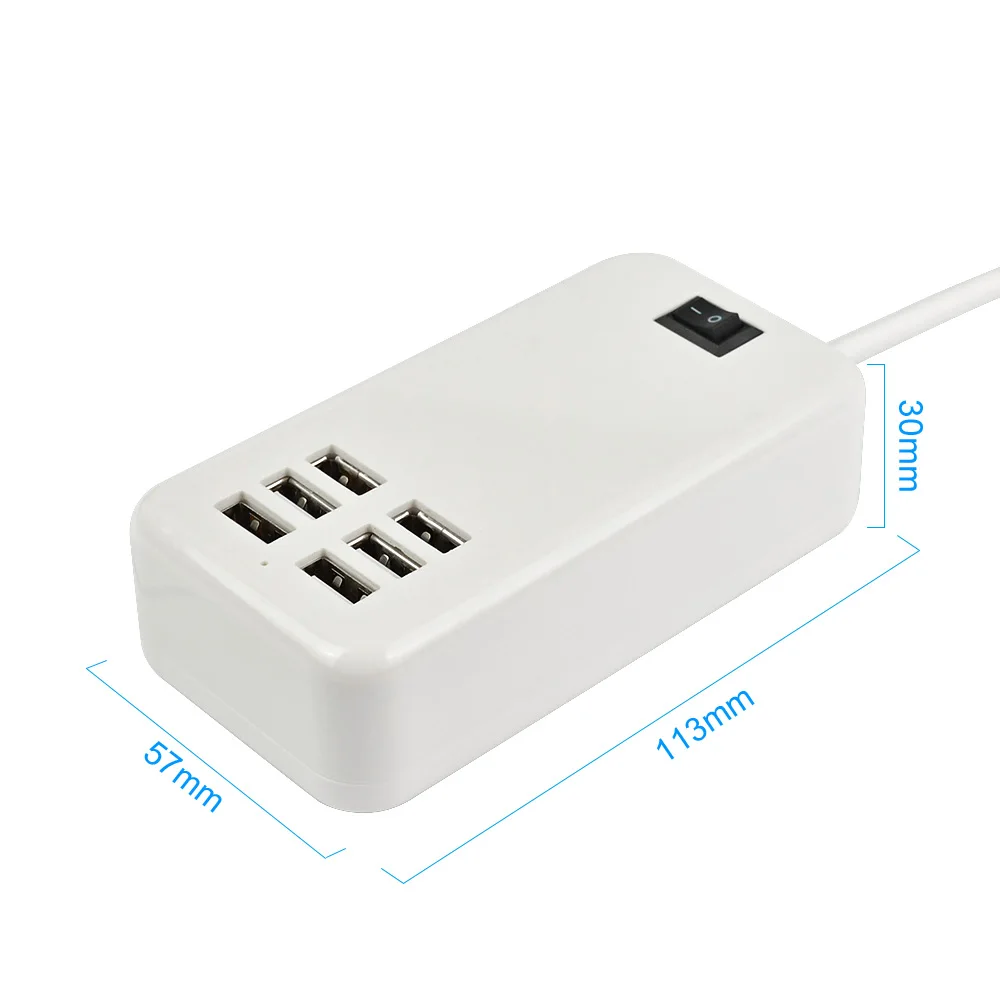 AIYIMA настольное зарядное устройство USB концентратор 6 портов ЕС настенная розетка