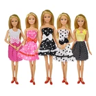 5 шт.лот юбка в горошек смешанного стиля кукольная одежда платье аксессуары ручное самодельное платье Детская Игрушка Для 12-дюймового кукольного платья