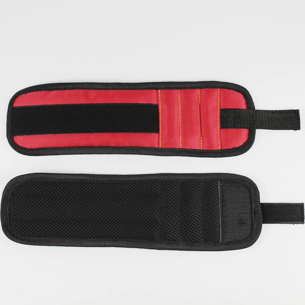 Oxford Magnetic Wristband Adjustable Wrist Support Bands For Screws Nails Nuts Bolts Drill Bit Holder Tool Belt CLH 2 PCS Megnet |