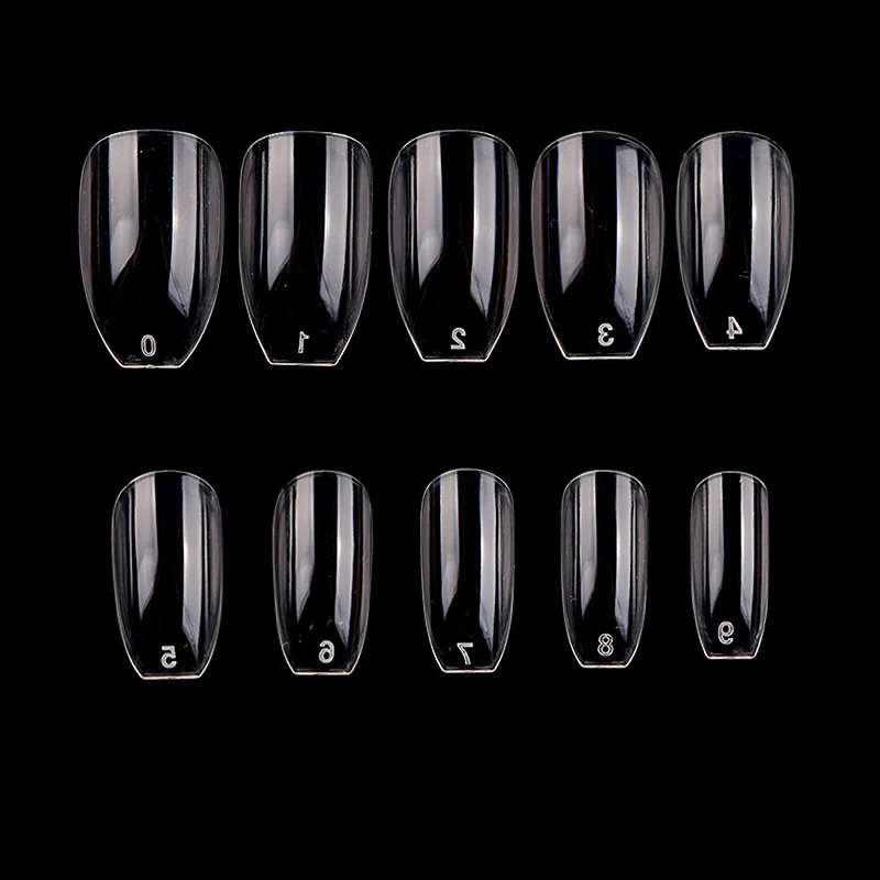 500 шт./упак. короткие гвозди для гроба чистые натуральные белые ногти балерины полные накладные ногти советы салон DIY акриловые накладные ногти искусство 10 Размер