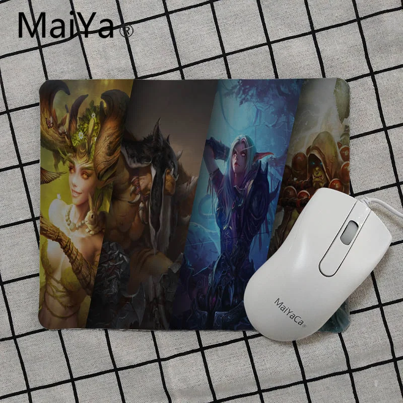No Lock Edge25x29cm MaiyaBoy Подарочный коврик World of Warcraft для геймеров, скоростные мыши, розничная, маленький резиновый коврик для мыши,,, игровой коврик для мыши - Цвет: No Lock Edge25x29cm