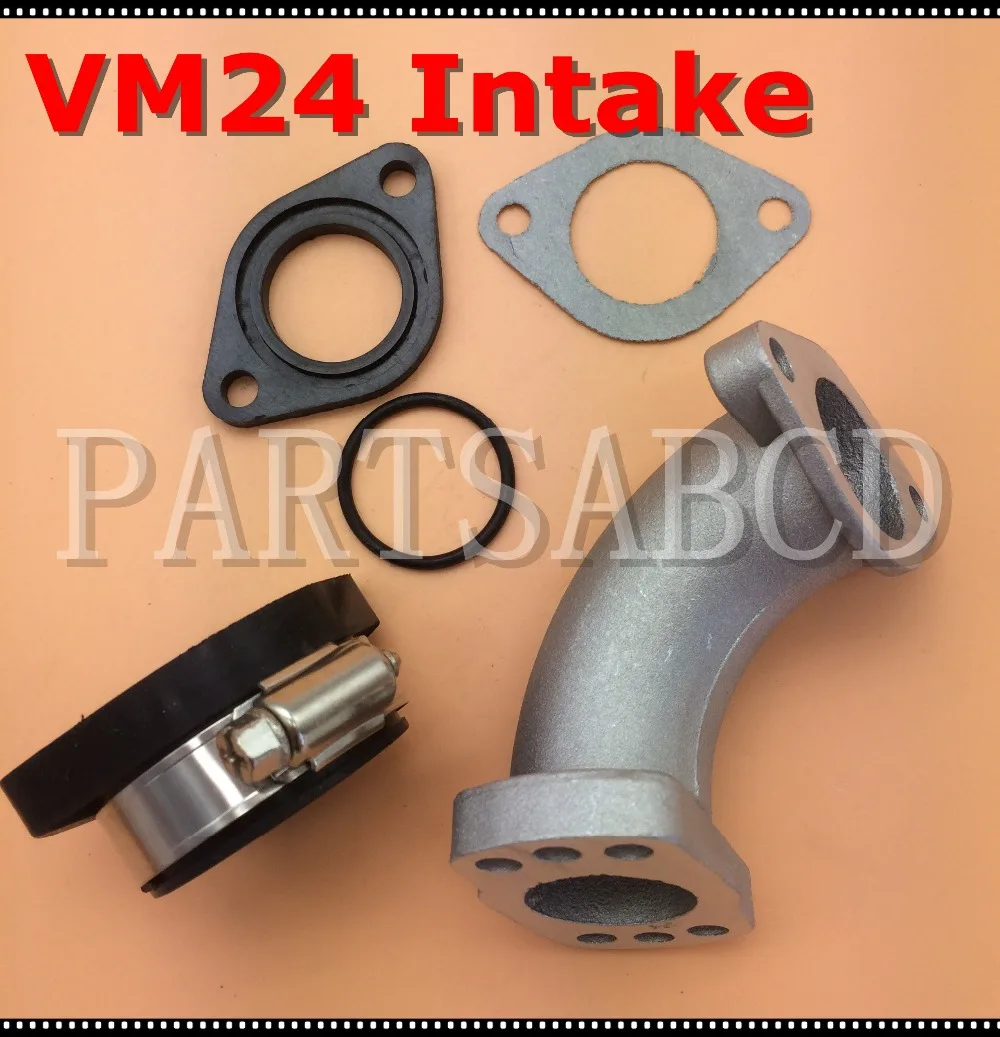 Фланцевый соединитель для впускной трубы питбайков VM24 резиновый переходник