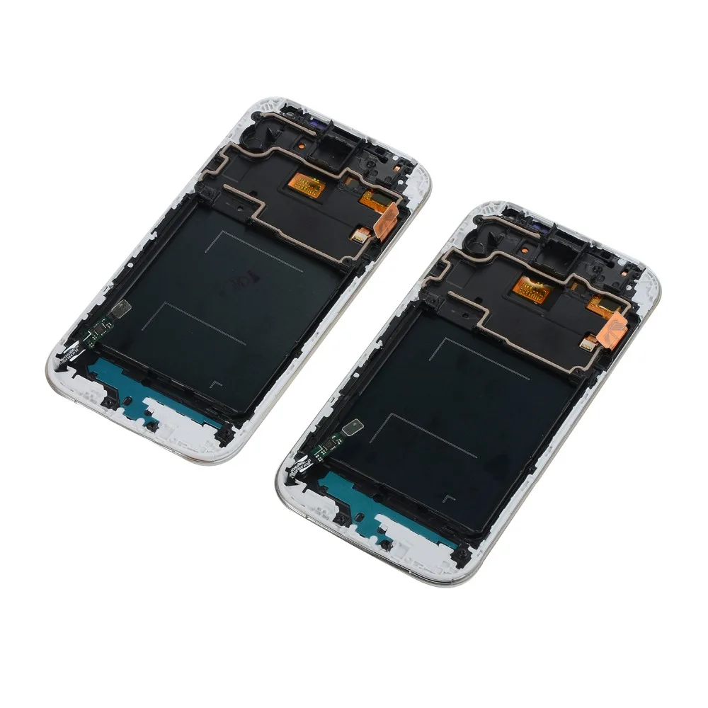 Для Samsung Galaxy S4 I9500 I337 i9505 ЖК дисплей сенсорный экран + корпус средняя рамка Крышка
