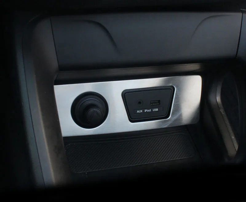 

1Pc for hyundai IX35 meter cigarette lighter Decorative frame Trim Patch sticker stainless steel