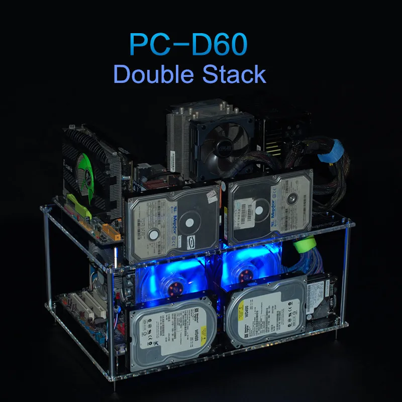 qdiy pc d60 на продаже персонализированных прозрачный акриловый водной охлажденный