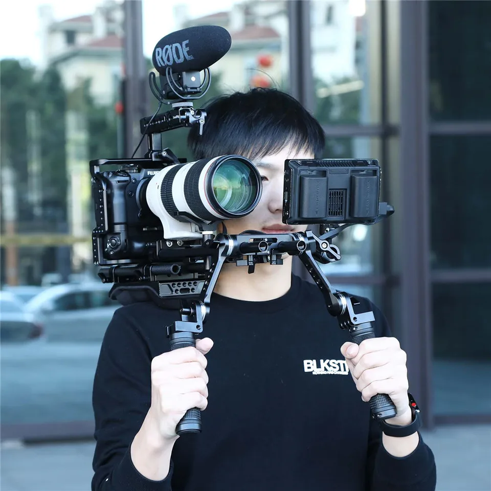Клетка SmallRig+ Топ ручка NATO+ 15 мм двойной зажим для камеры Fujifilm X-H1 с батарейкой-2136