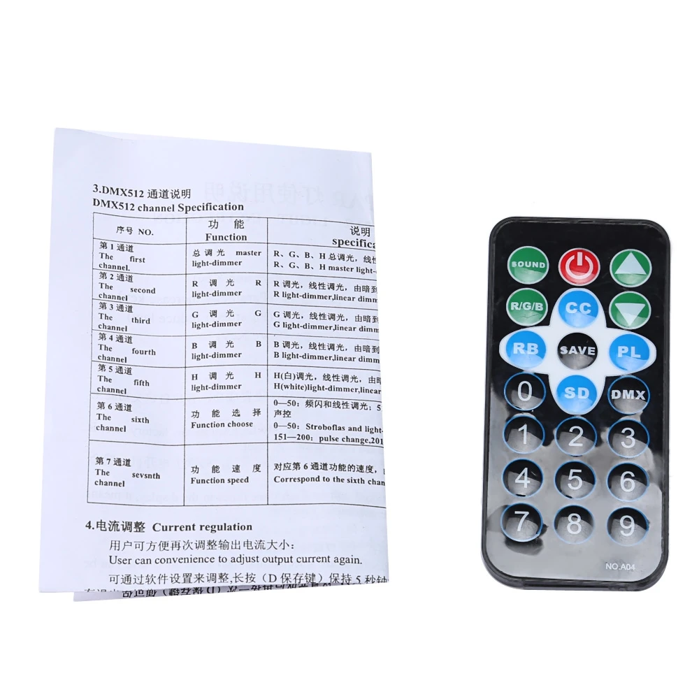 RGBW 12 светодиодов цифровой дисплей Par свет сценическая лампа с пультом