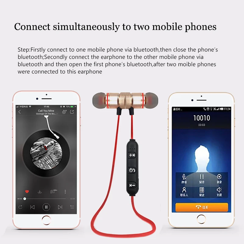 Auriculares Bluetooth беспроводные наушники стерео Bluetooth наушники супер бас гарнитура для Xiaomi iPhone спортивный наушник