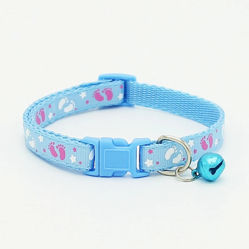Джинсовое ожерелье для домашних животных ошейник Китти Каттен Halsband Collier Chat Coleira Gato Cat шейный ремень регулируемые джинсовые воротники с колокольчиками E - Цвет: O