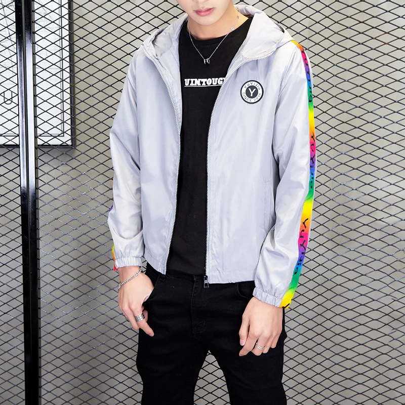 2019 куртка мужская бейсбольная кэжуал весна осень мода Slim Fit Мужская тонкие куртки